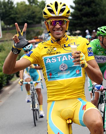 PHOTOS: Leading Tour de France contenders - Rediff Sports