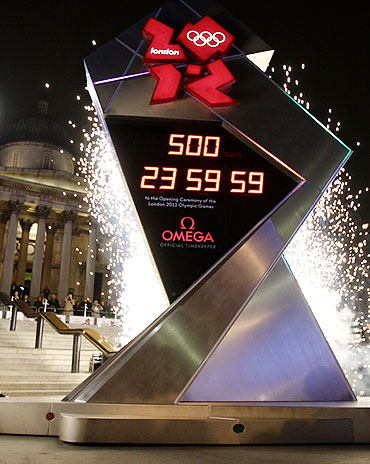 The London 2012 Countdown Clock