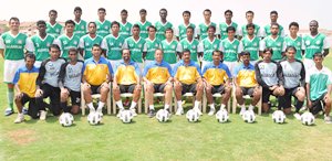 The victorious Salgaocar team