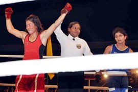 Mary Kom is declared winner against Pinki
