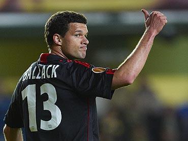 Michael Ballack of Bayer Leverkusen