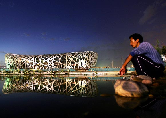The Beijing National Stadium, also known as the Bird's Nest