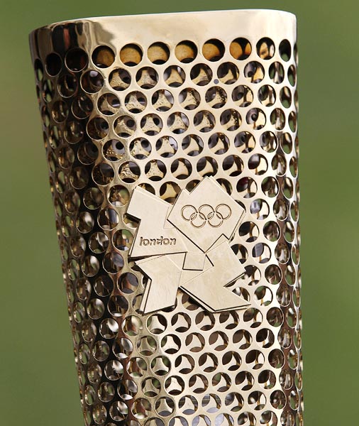 The London 2012 Olympic torch