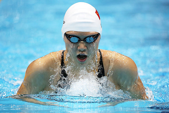 Shiwen Ye of China competes in the Women's 200m Individual Medley
