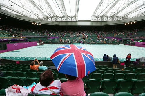 The roof closes on Centre Court