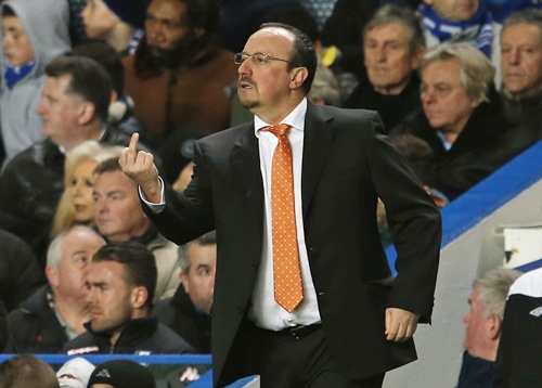 Chelsea's interim head coach Rafael Benitez