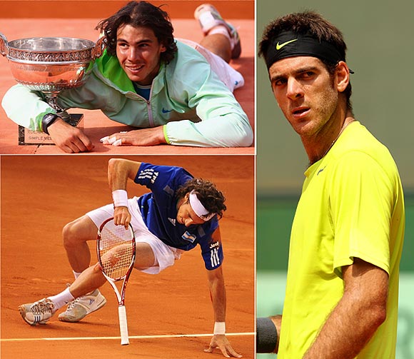 Nadal, Del Potro and Monaco won four titles apiece