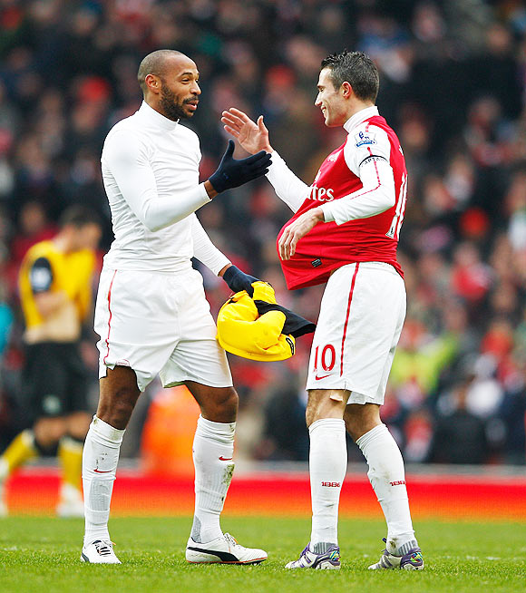 Thierry Henry and Robin van Persie