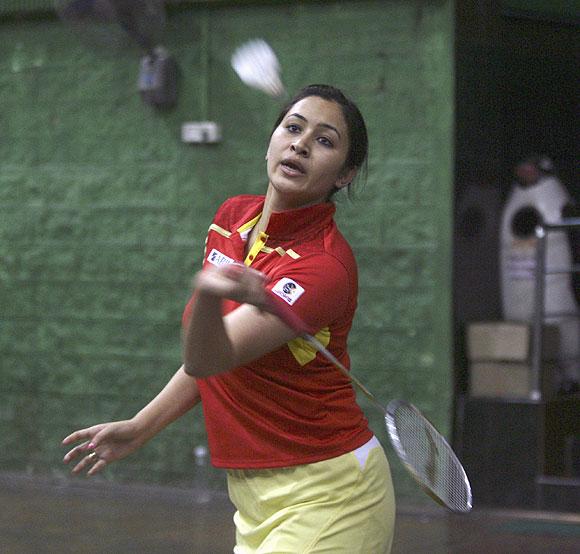 Jwala Gutta at a training session