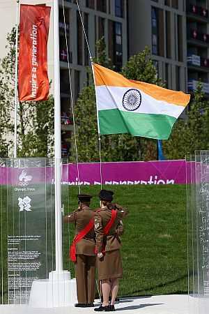 indian flag hoisting