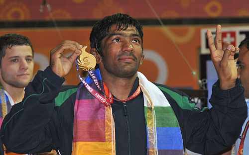 Wrestler Yogeshwar Dutt is also supported by the Mittal Trust