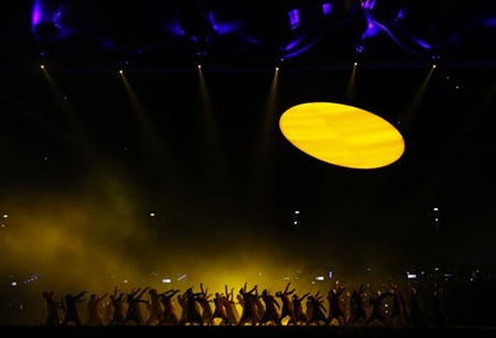 Performers dance during the Opening Ceremony
