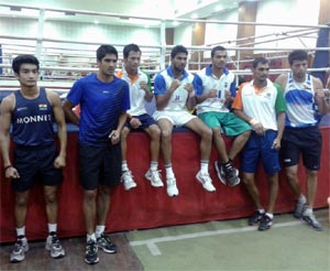 The Indian boxing team