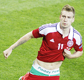 Euro 2012: Bendtner cleans up his act with fresh underwear