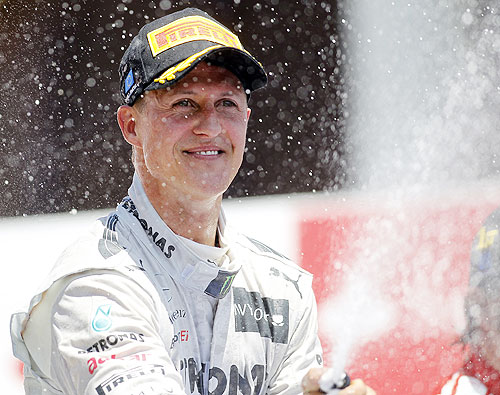 Mercedes Formula One driver Michael Schumacher