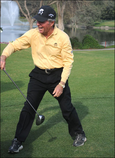 Gary Player in action.