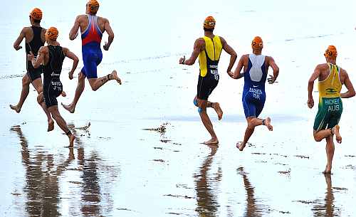 Newest sport in the Olympic Games - the triathlon