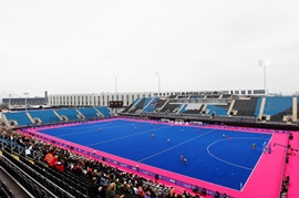  A general view Riverbank Arena - Hockey Centre, for the London Olympics