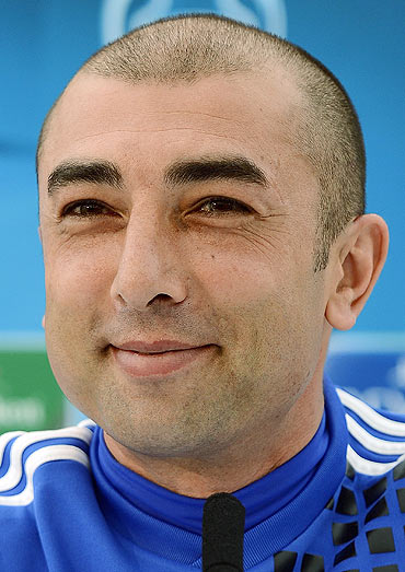 Chelsea caretaker manager Roberto Di Matteo at a press briefing on Tuesday
