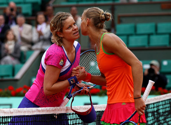 Rus handed Clijsters one of her worst defeats