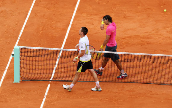 Soderling handed Nadal his lone loss in Paris
