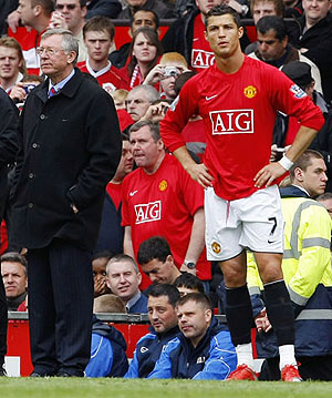 Alex Ferguson and Cristiano Ronaldo