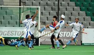 World Series Hockey action at the Mumbai Hockey Association