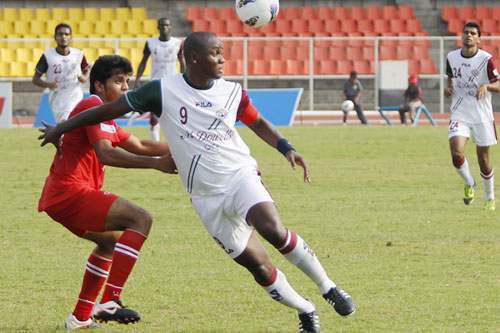 Air India and Mohun Bagan players in action