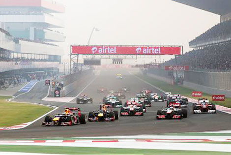 Schumacher's last race appearance in India ended early
