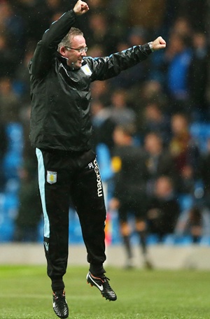 Paul Lambert the manager of Aston Villa