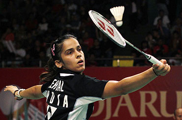 Saina preparing hard for tough test at India Open