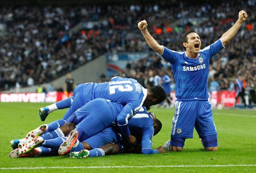 Chelsea's Frank Lampard celebrates a goal
