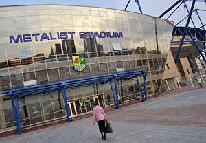 General view of the Metalist Stadium, home of FC Metalist Kharkiv