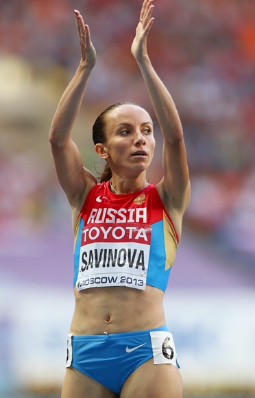 Mariya Savinova of Russia