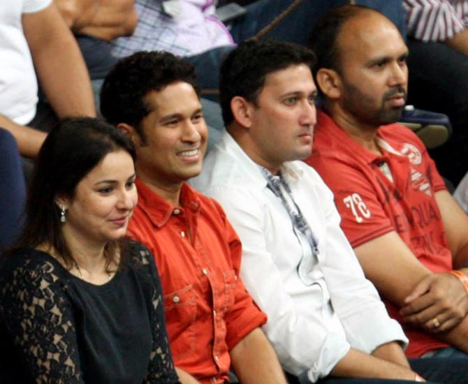 PHOTOS: Tendulkar cheers for Mumbai Masters in IBL