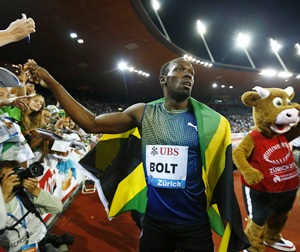 ‘Tired’ Bolt wins 100 metres in Zurich Diamond League