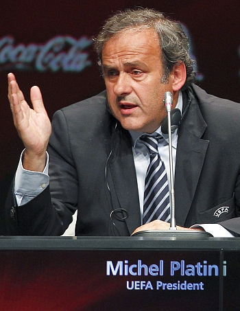 Platini calls for sin bins to replace yellow cards