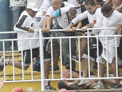 Shocking fan violence mars end of Brazil championship