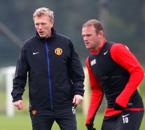 David Moyes and Wayne Rooney