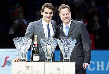 Roger Federer and Stefan Edberg