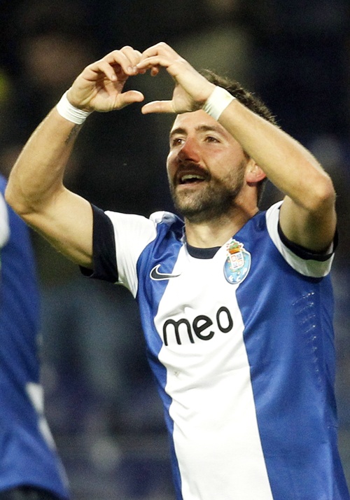 Porto's Joao Moutinho celebrates