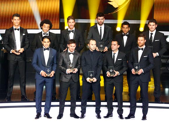 FIFA team of the year was entirely based on La Liga players