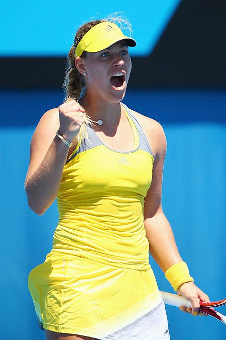 Angelique Kerber of Germany celebrates