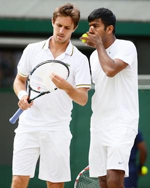 Edouard Roger-Vasselin of France and Rohan Bopanna