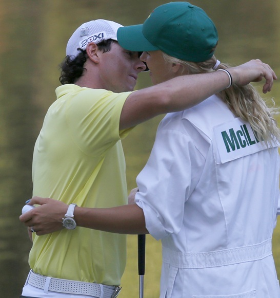 Rory McIlroy with his girlfriend Caroline Wozniacki
