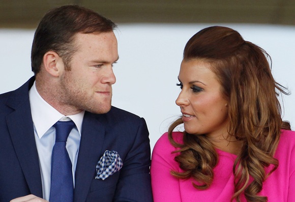 Manchester United football player Wayne Rooney and his wife Coleen