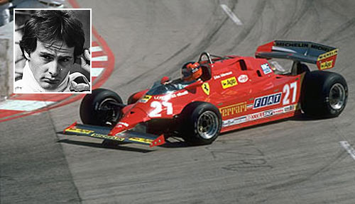 Ferrari's Canadian driver Gilles Villeneuve
