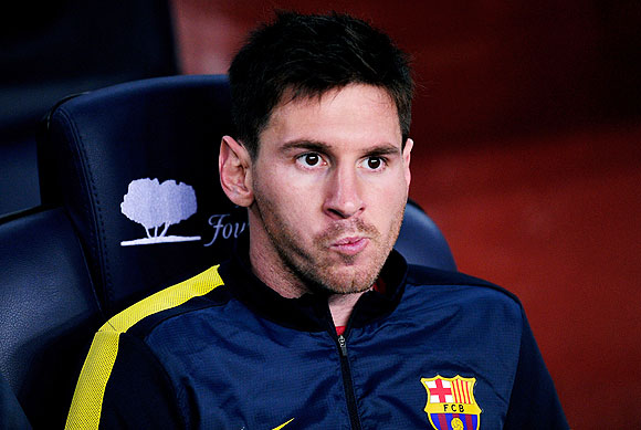 Lionel Messi of Barcelona