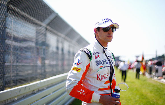 Adrian Sutil of Germany and Force India