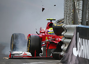 Felipe Massa of Brazil and Ferrari in action